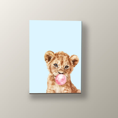Cachorro de León con Chicle | Cuadro decorativo de Monkey Canvas