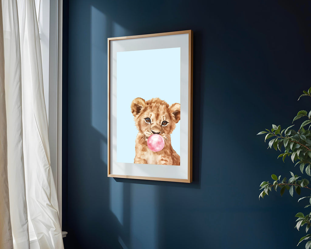 Cachorro de León con Chicle | Cuadro decorativo de Monkey Canvas