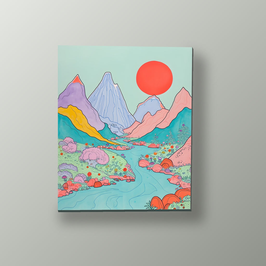 Cordillera Psicodélica | Cuadro decorativo de Monkey Canvas