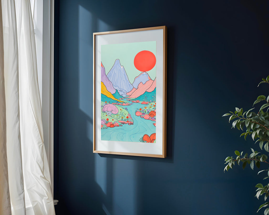 Cordillera Psicodélica | Cuadro decorativo de Monkey Canvas