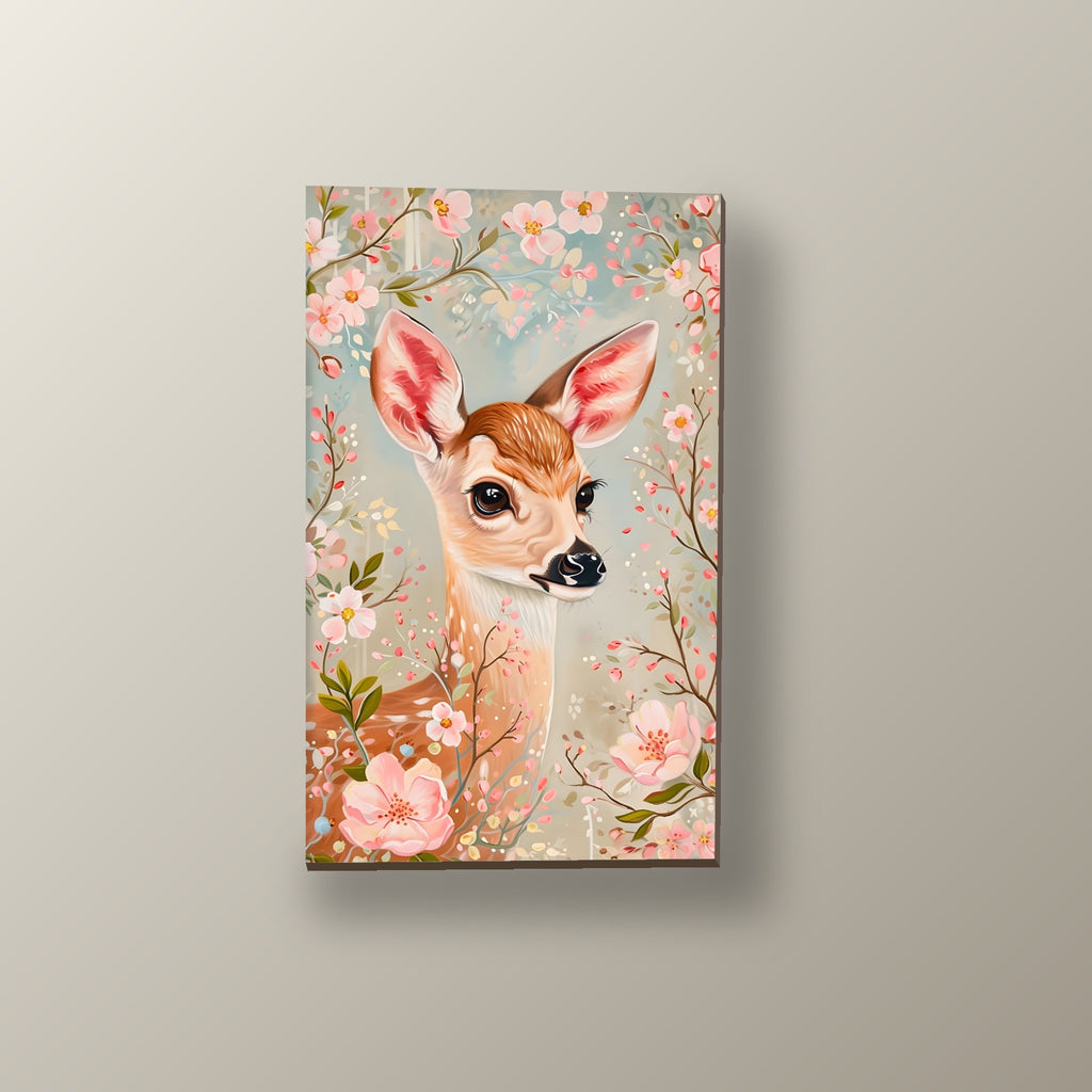 Cervatillo Entre Flores | Cuadro decorativo de Monkey Canvas