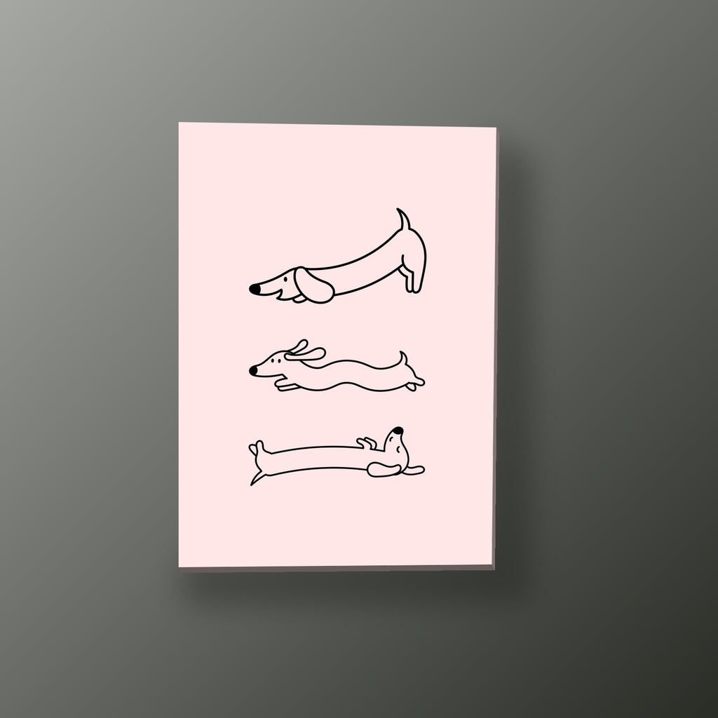 Trío de Salchichas Juguetonas | Cuadro decorativo de Monkey Canvas