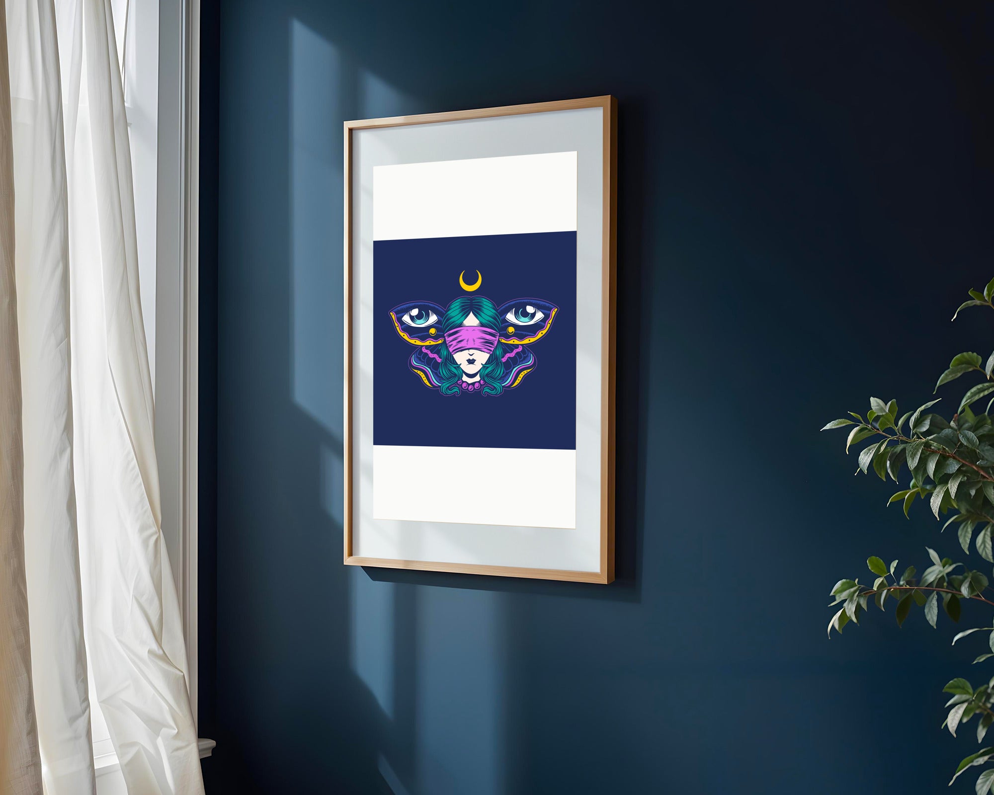 Mariposa Mística Lunar | Cuadro decorativo de Monkey Canvas