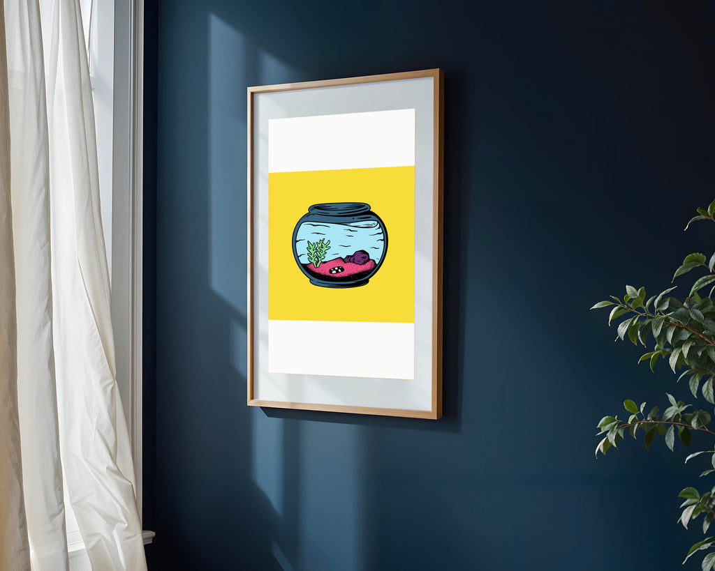 Pecera en Reposo | Cuadro decorativo de Monkey Canvas