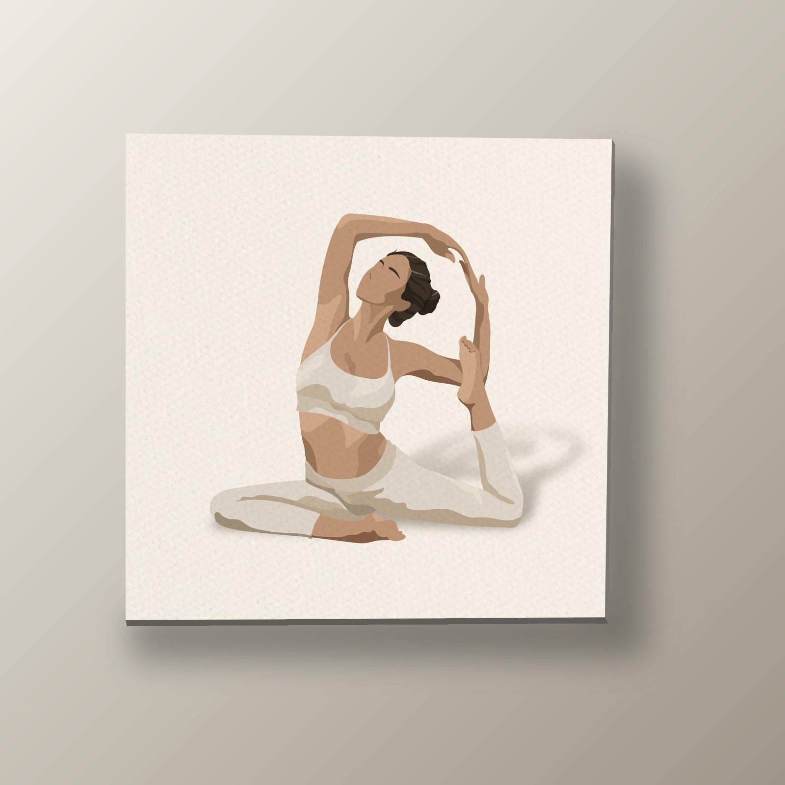 Postura de Yoga Serena | Cuadro decorativo de Monkey Canvas