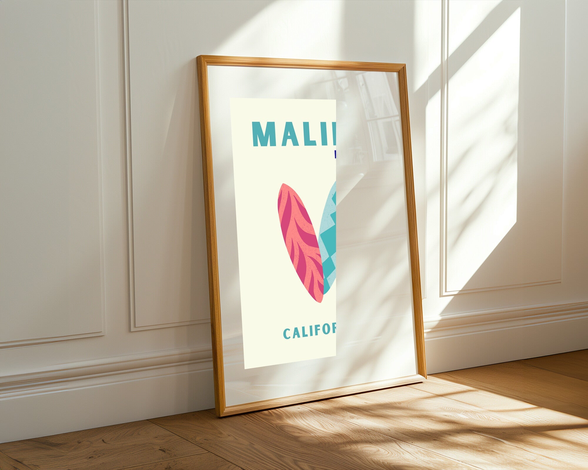 Corazon de Tablas Malibu | Cuadro decorativo de Monkey Canvas