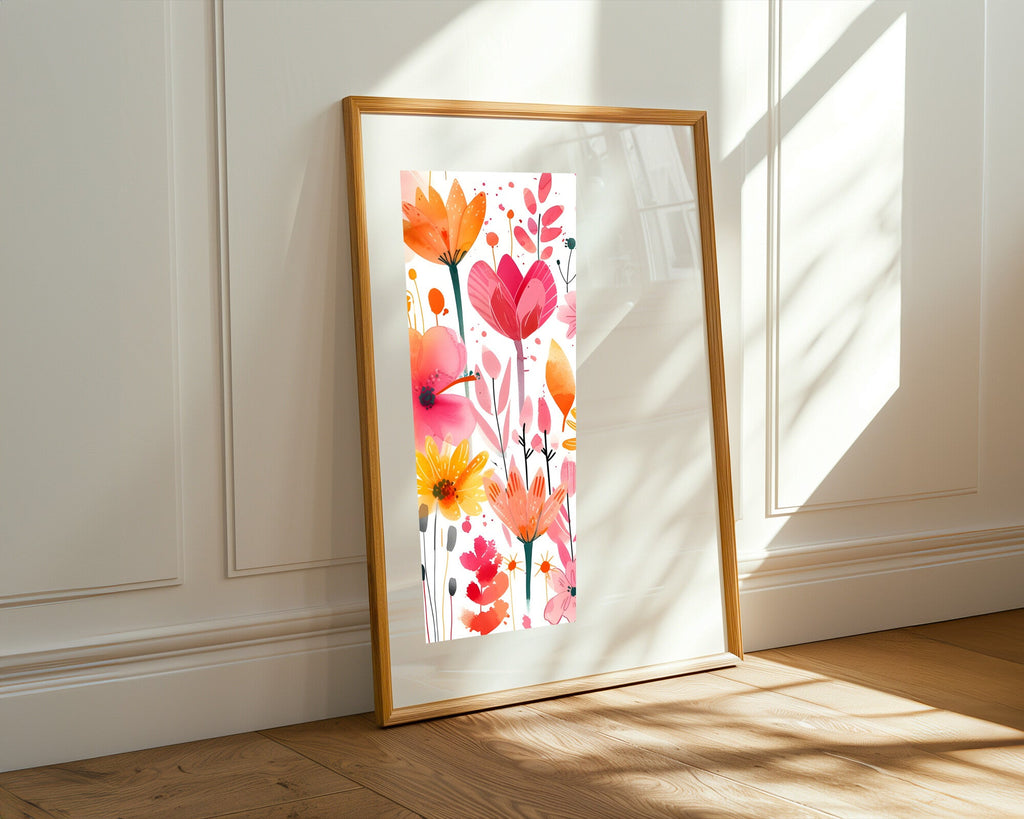 Acuarela Floral Multicolor | Cuadro decorativo de Monkey Canvas