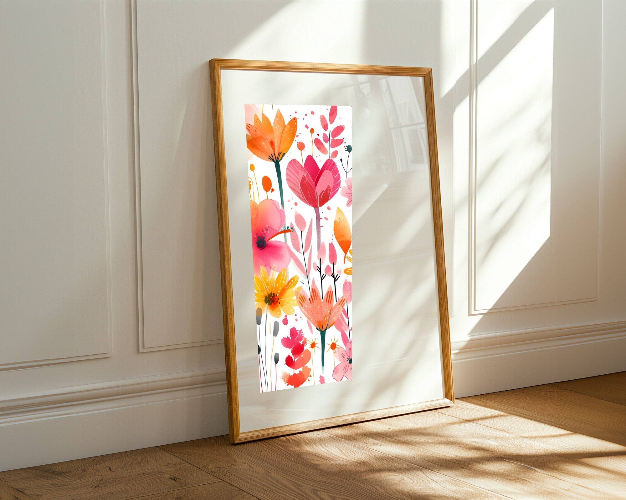 Acuarela Floral Multicolor | Cuadro decorativo de Monkey Canvas