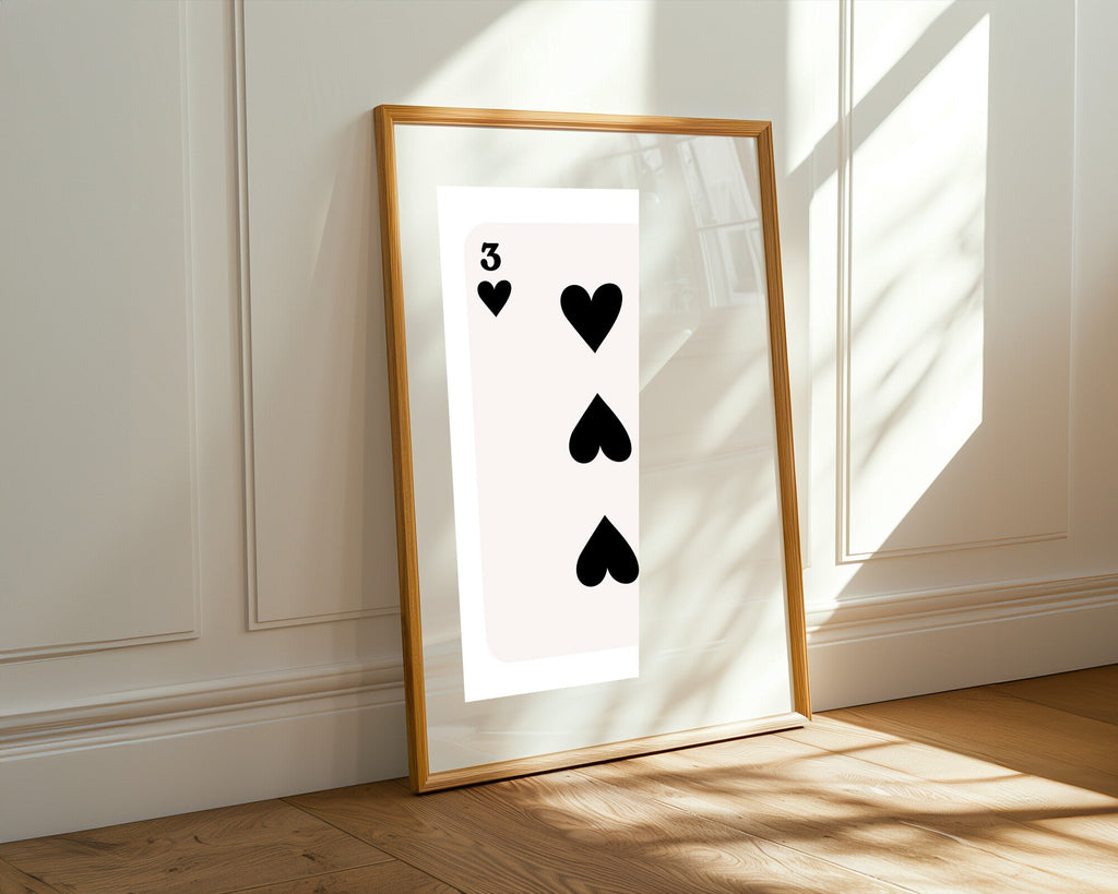 Tres de Corazones | Cuadro decorativo de Monkey Canvas
