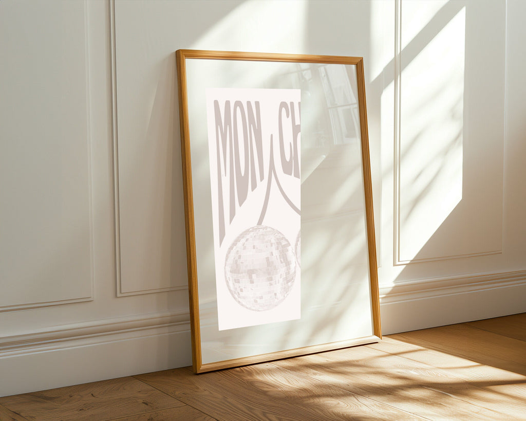 Cerezas Disco Beige | Cuadro decorativo de Monkey Canvas