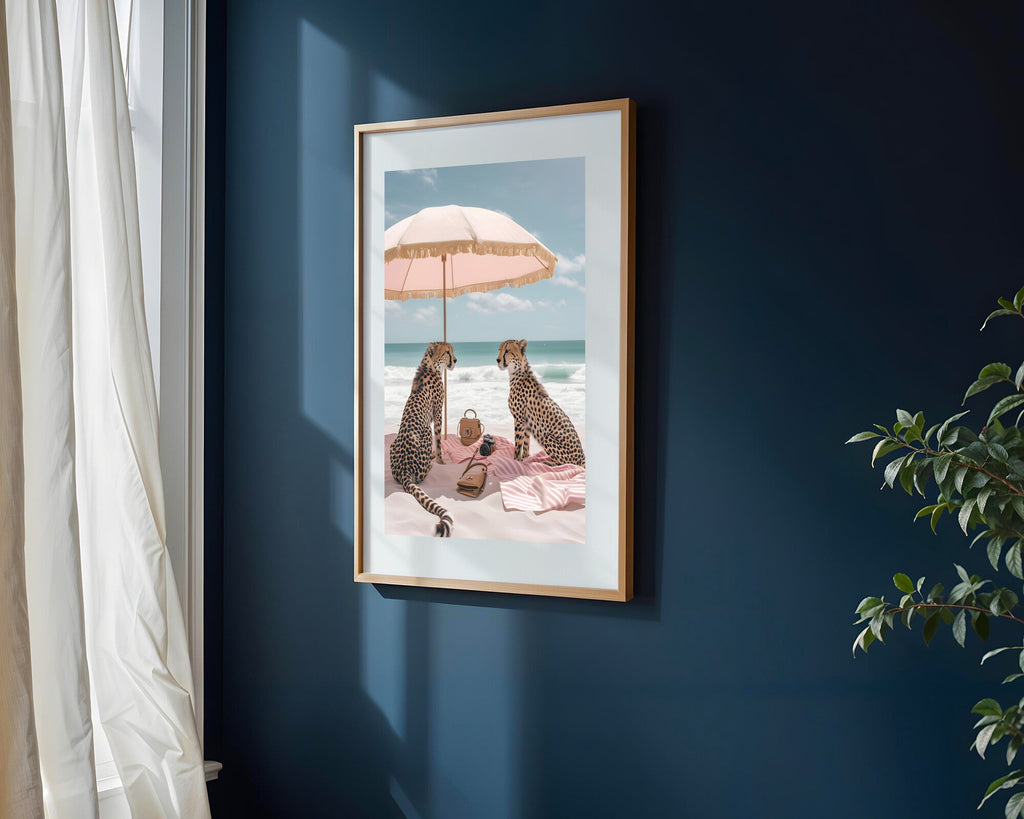 Guepardos de Playa | Cuadro decorativo de Monkey Canvas