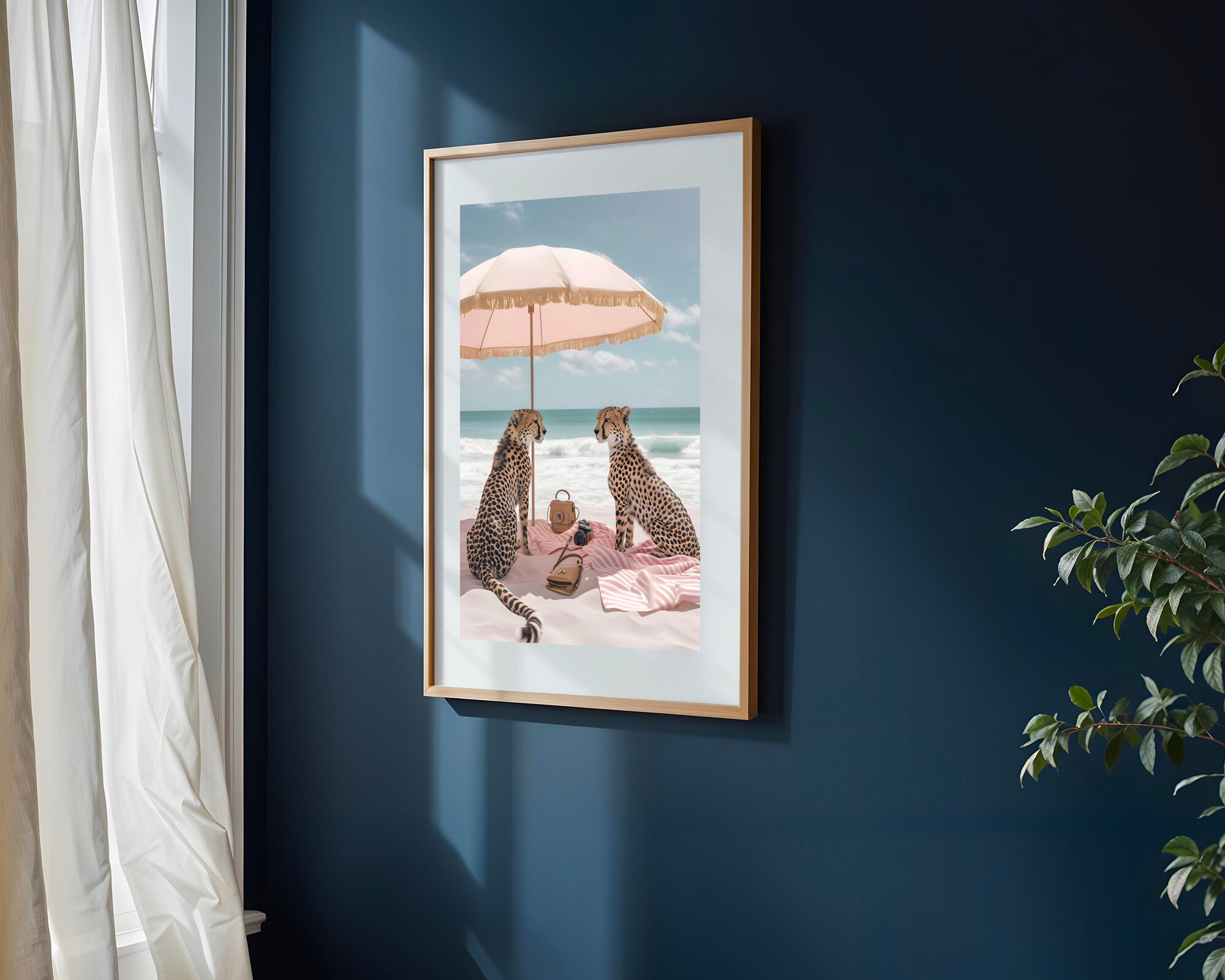 Guepardos de Playa | Cuadro decorativo de Monkey Canvas