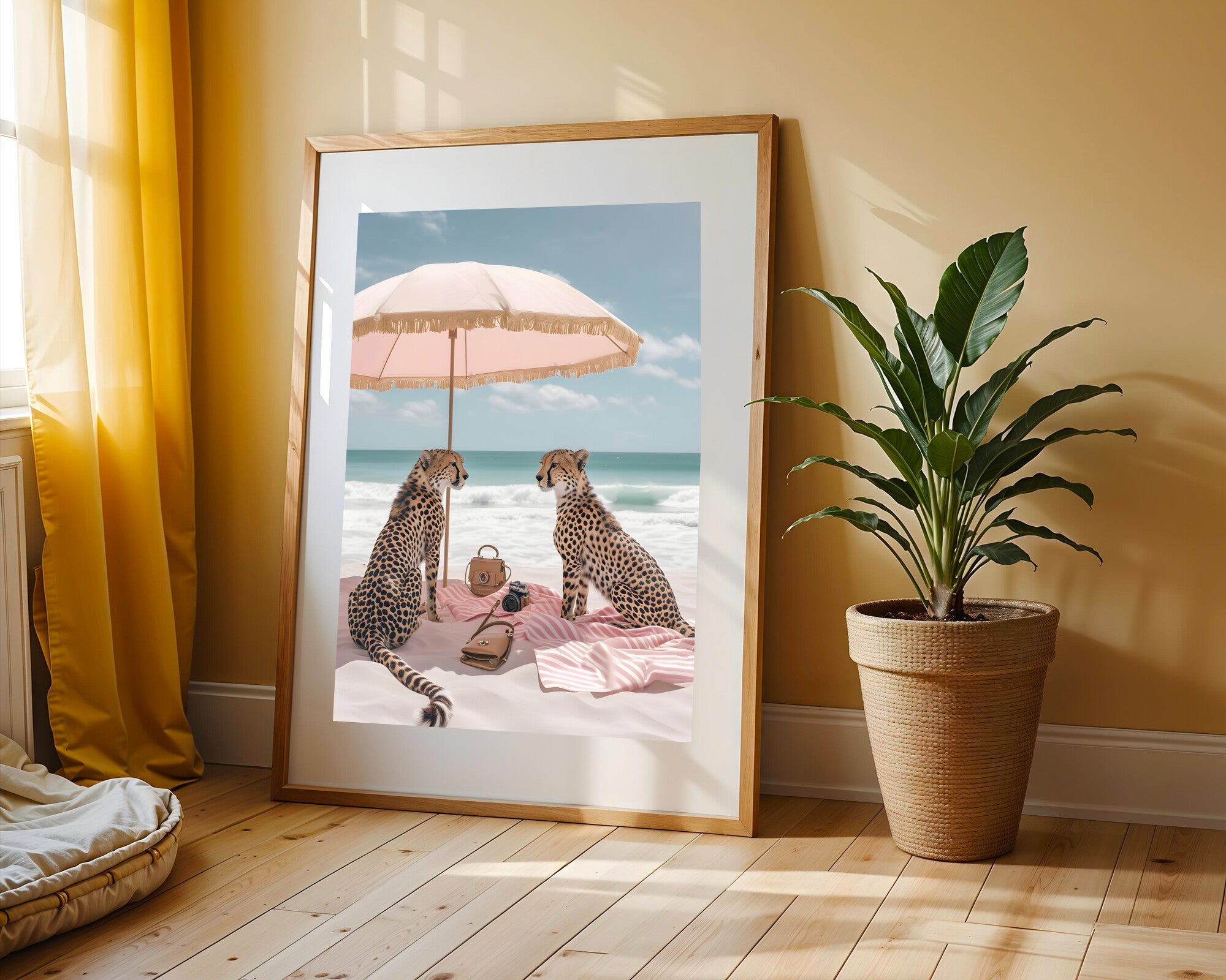 Guepardos de Playa | Cuadro decorativo de Monkey Canvas