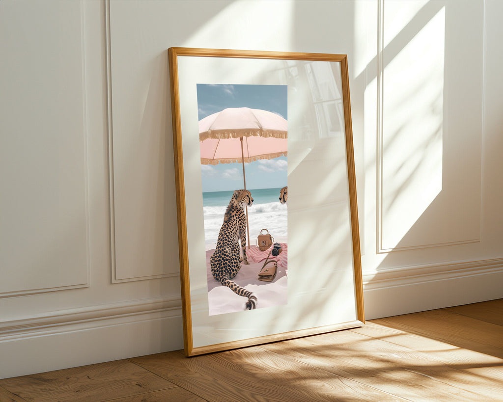 Guepardos de Playa | Cuadro decorativo de Monkey Canvas