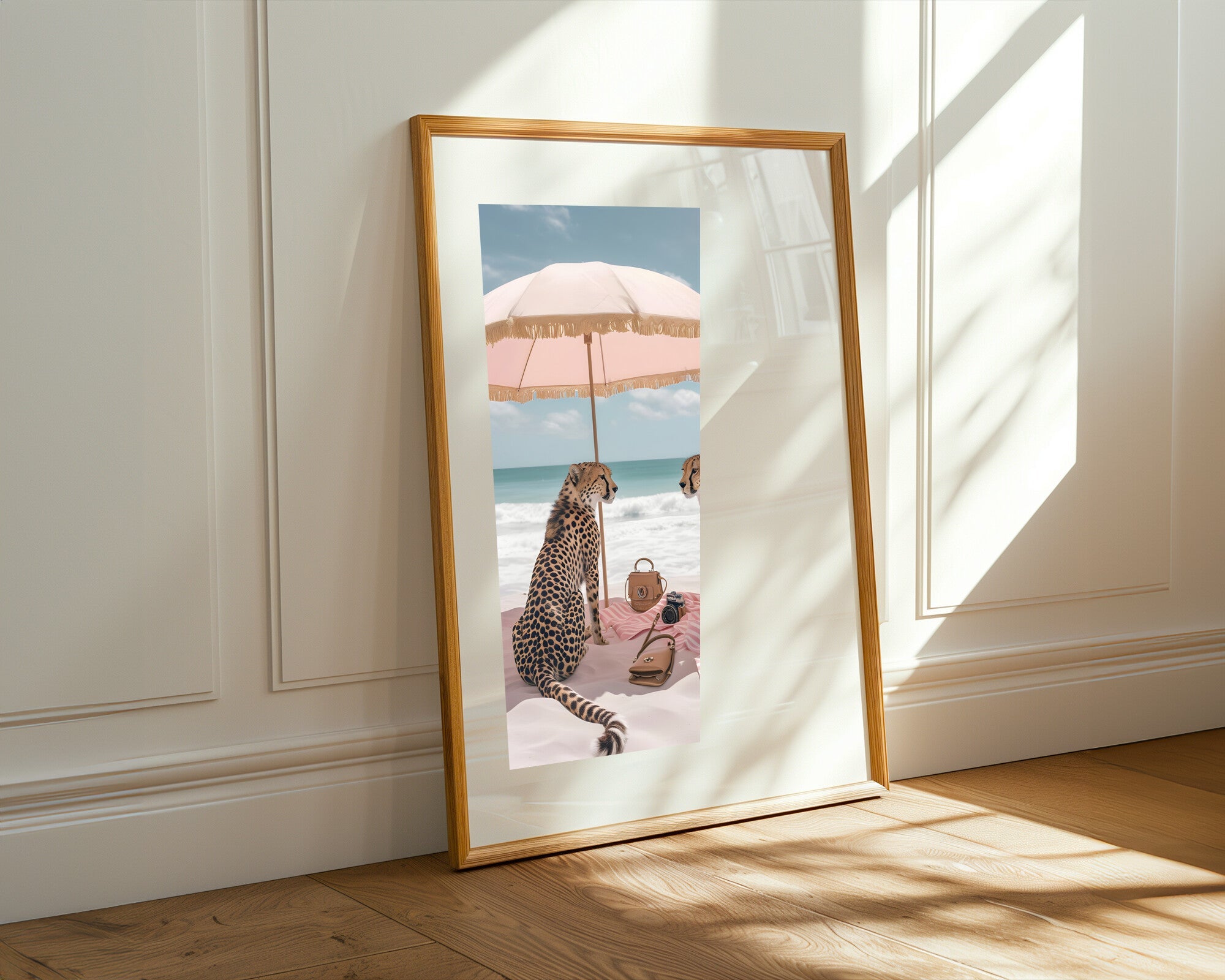 Guepardos de Playa | Cuadro decorativo de Monkey Canvas