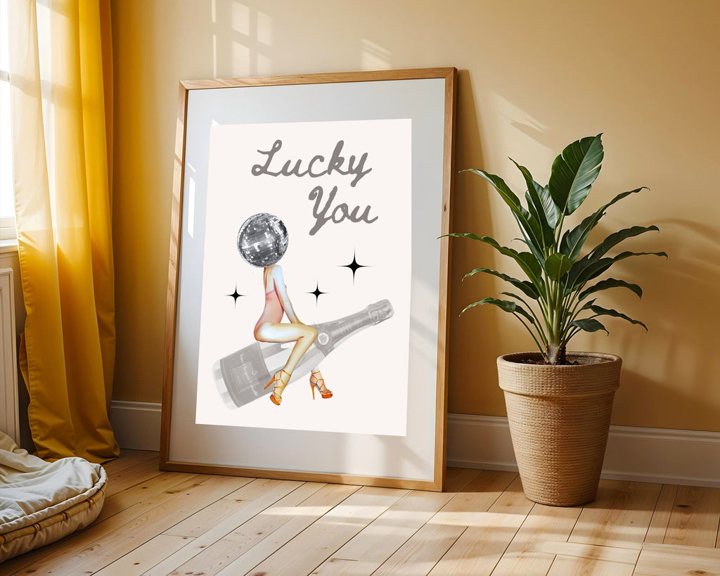 Chica Bola de Disco | Cuadro decorativo de Monkey Canvas