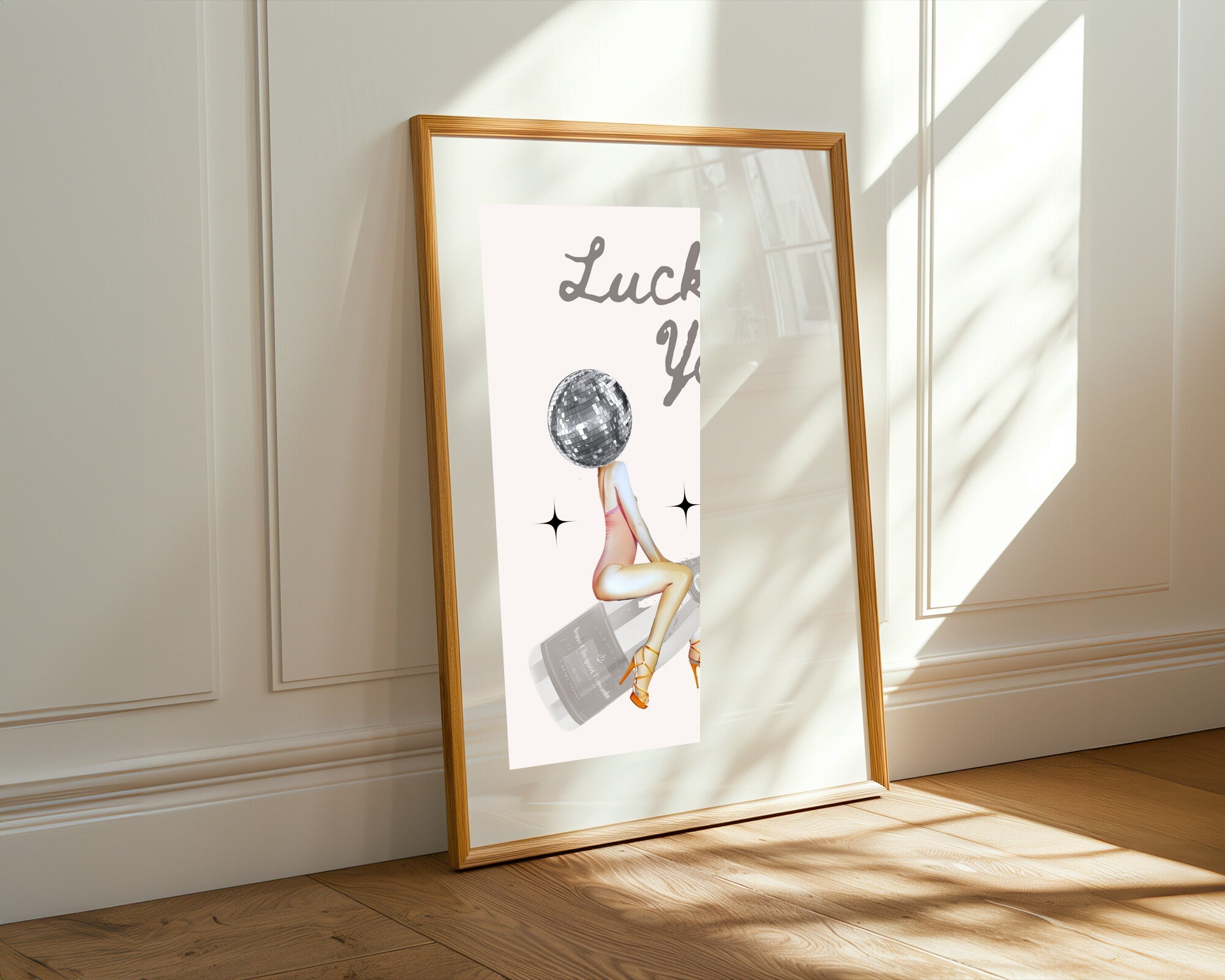 Chica Bola de Disco | Cuadro decorativo de Monkey Canvas