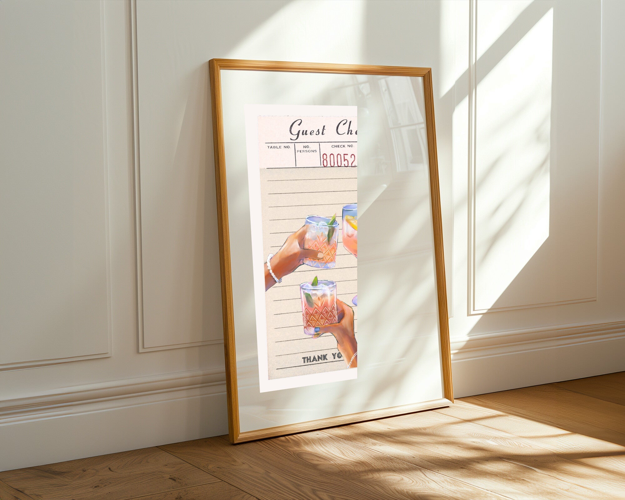 Brindis en la Cuenta | Cuadro decorativo de Monkey Canvas