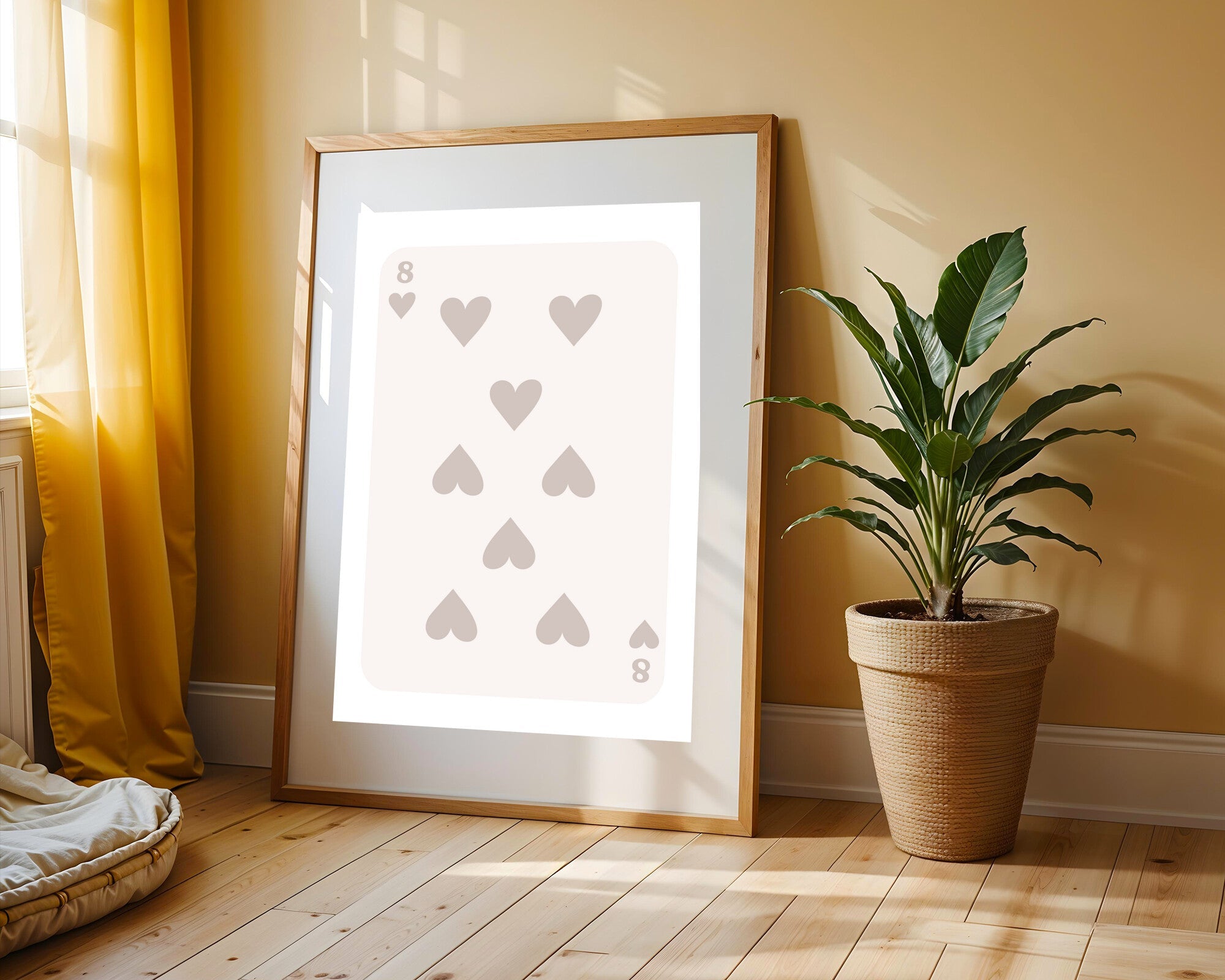 Ocho Corazones Claro | Cuadro decorativo de Monkey Canvas