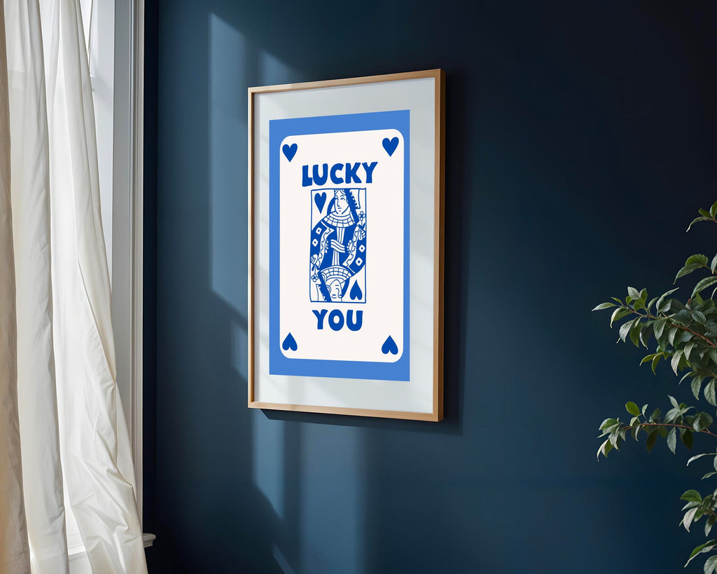 Reina de Corazones Azul | Cuadro decorativo de Monkey Canvas