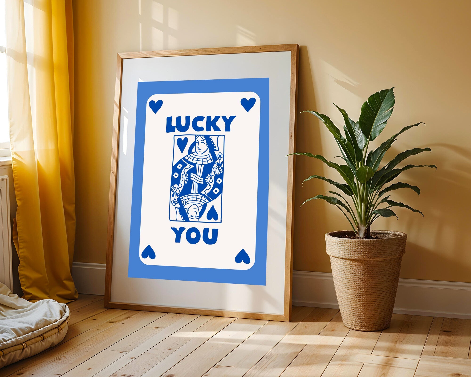 Reina de Corazones Azul | Cuadro decorativo de Monkey Canvas