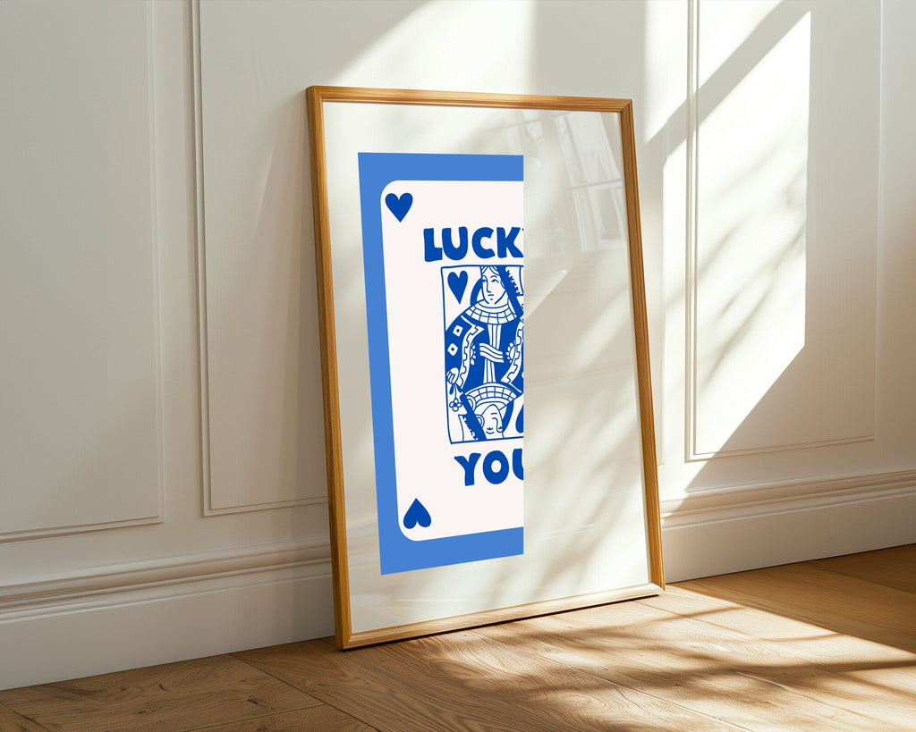 Reina de Corazones Azul | Cuadro decorativo de Monkey Canvas
