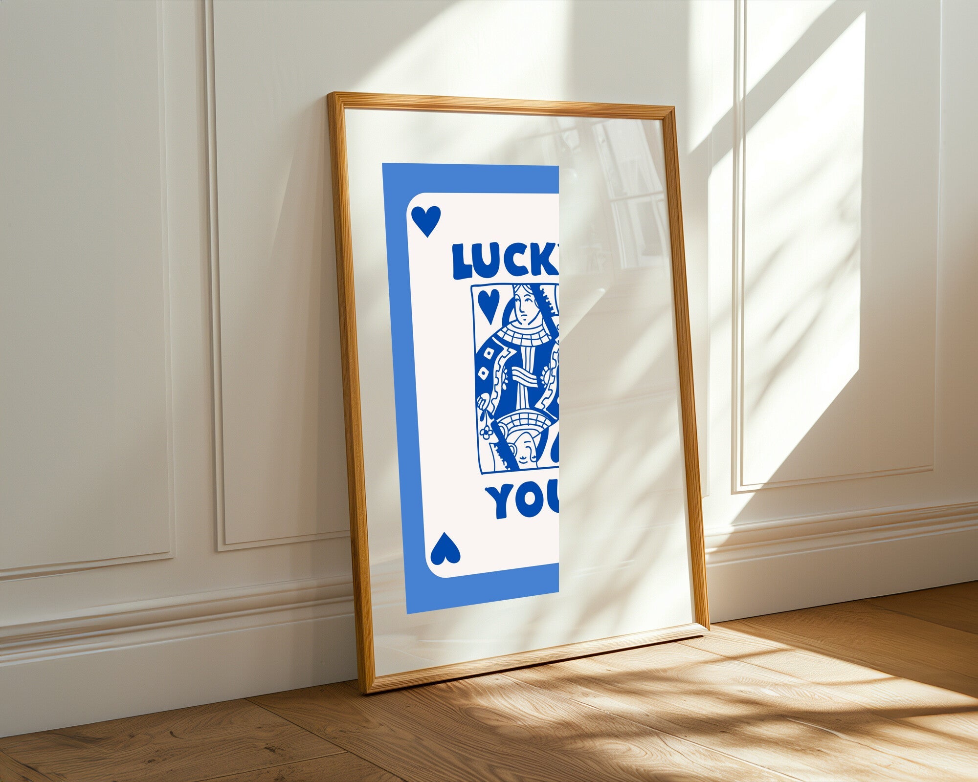 Reina de Corazones Azul | Cuadro decorativo de Monkey Canvas