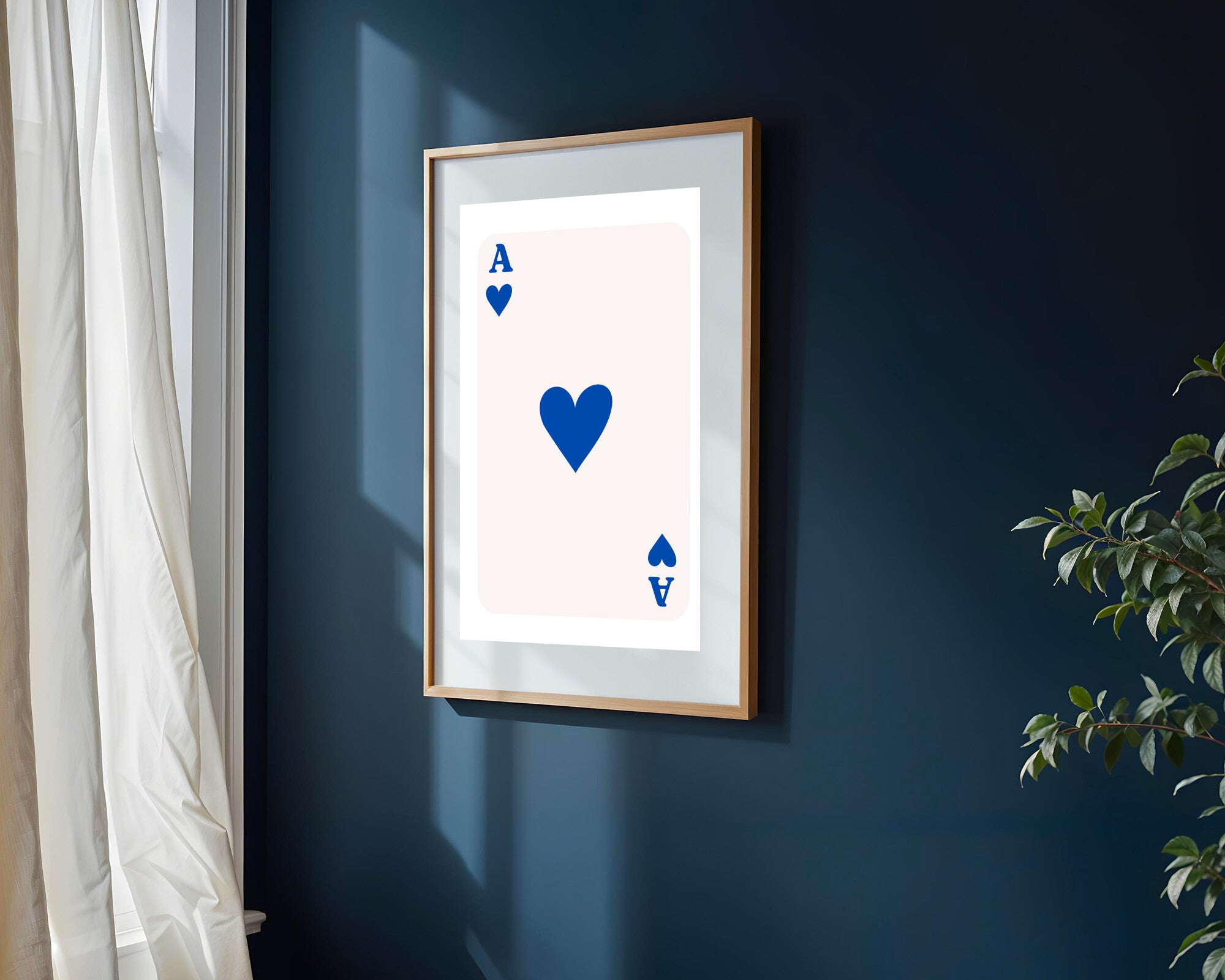 As de Corazones Azul | Cuadro decorativo de Monkey Canvas