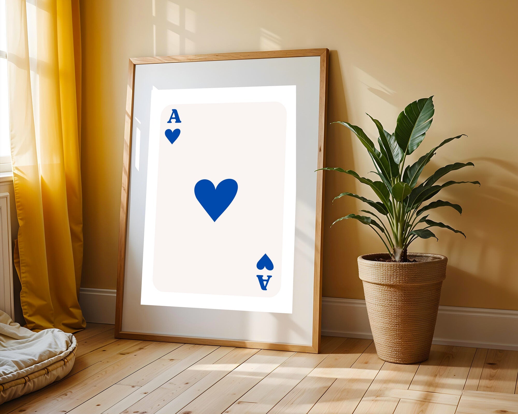 As de Corazones Azul | Cuadro decorativo de Monkey Canvas