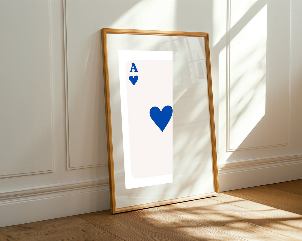As de Corazones Azul | Cuadro decorativo de Monkey Canvas