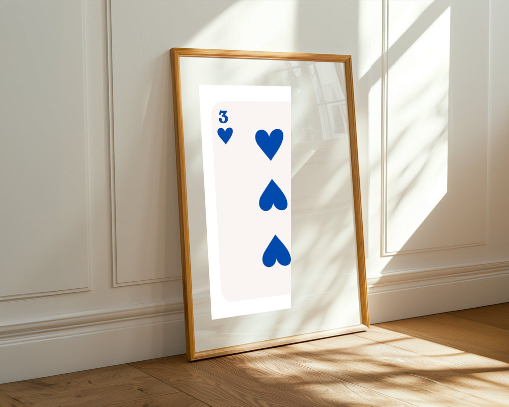 Tres Corazones Azul | Cuadro decorativo de Monkey Canvas