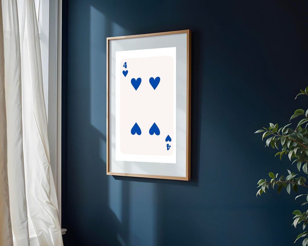Cuatro Corazones Azul | Cuadro decorativo de Monkey Canvas