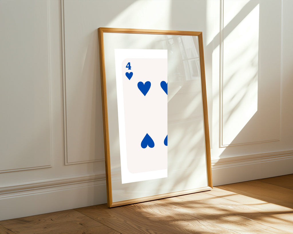 Cuatro Corazones Azul | Cuadro decorativo de Monkey Canvas