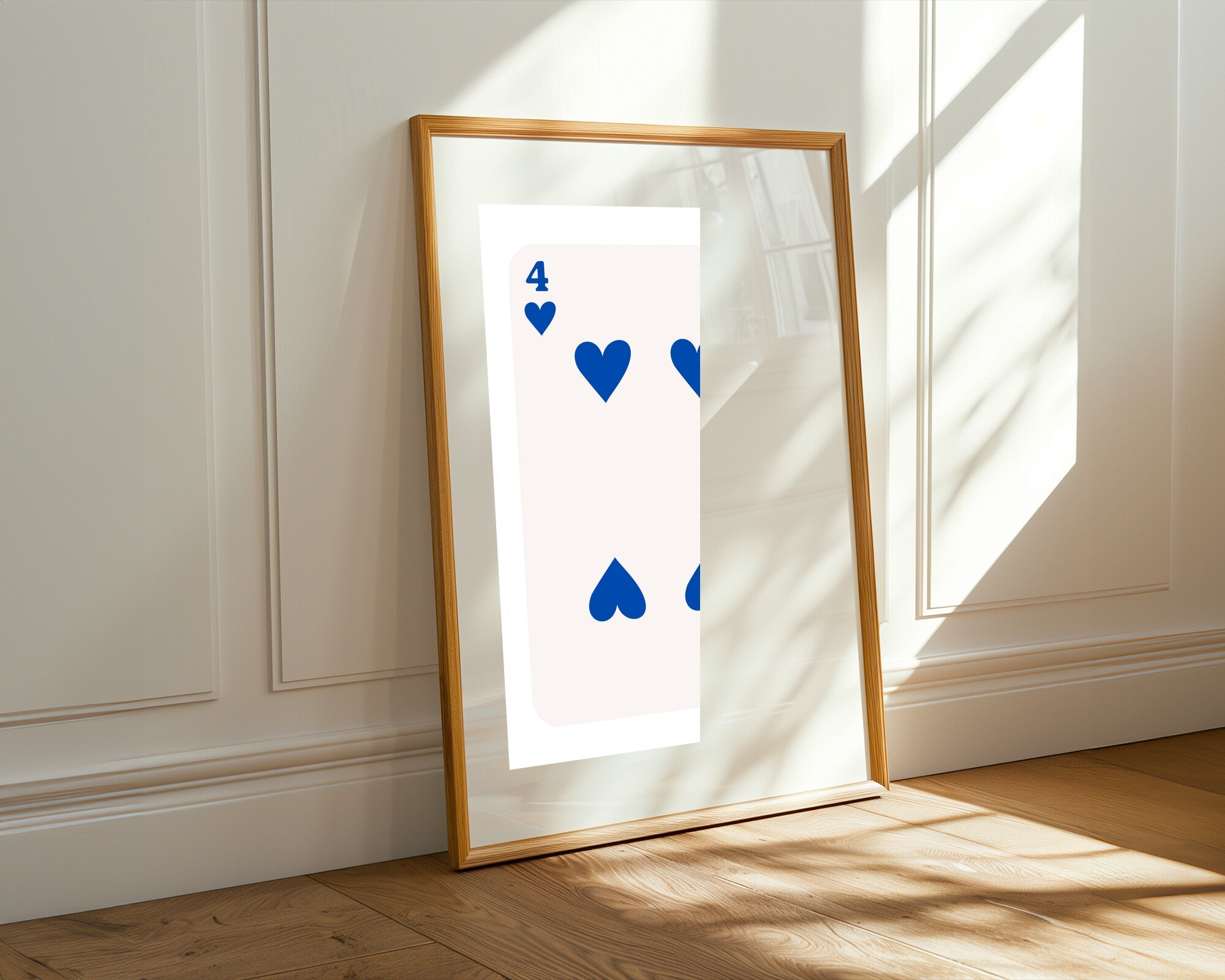 Cuatro Corazones Azul | Cuadro decorativo de Monkey Canvas