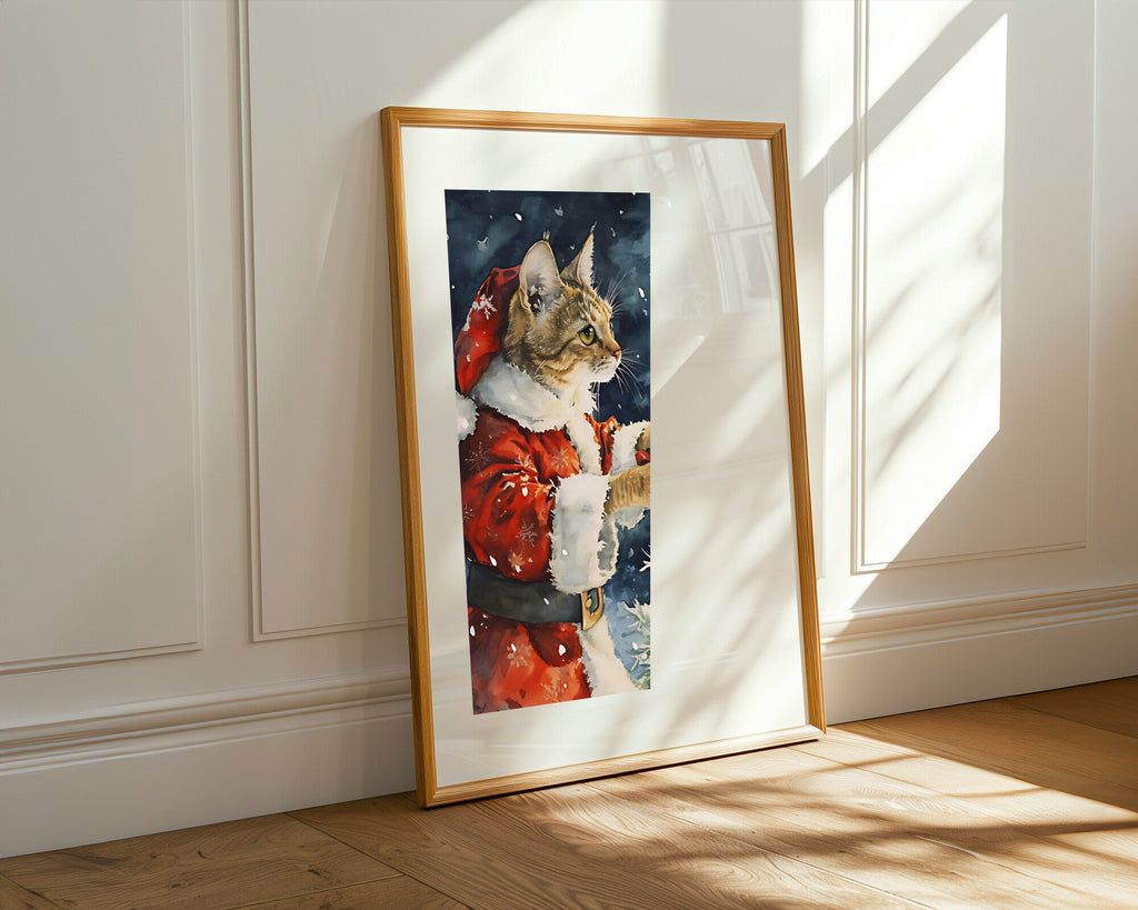 Gato Navideño | Cuadro decorativo de Monkey Canvas