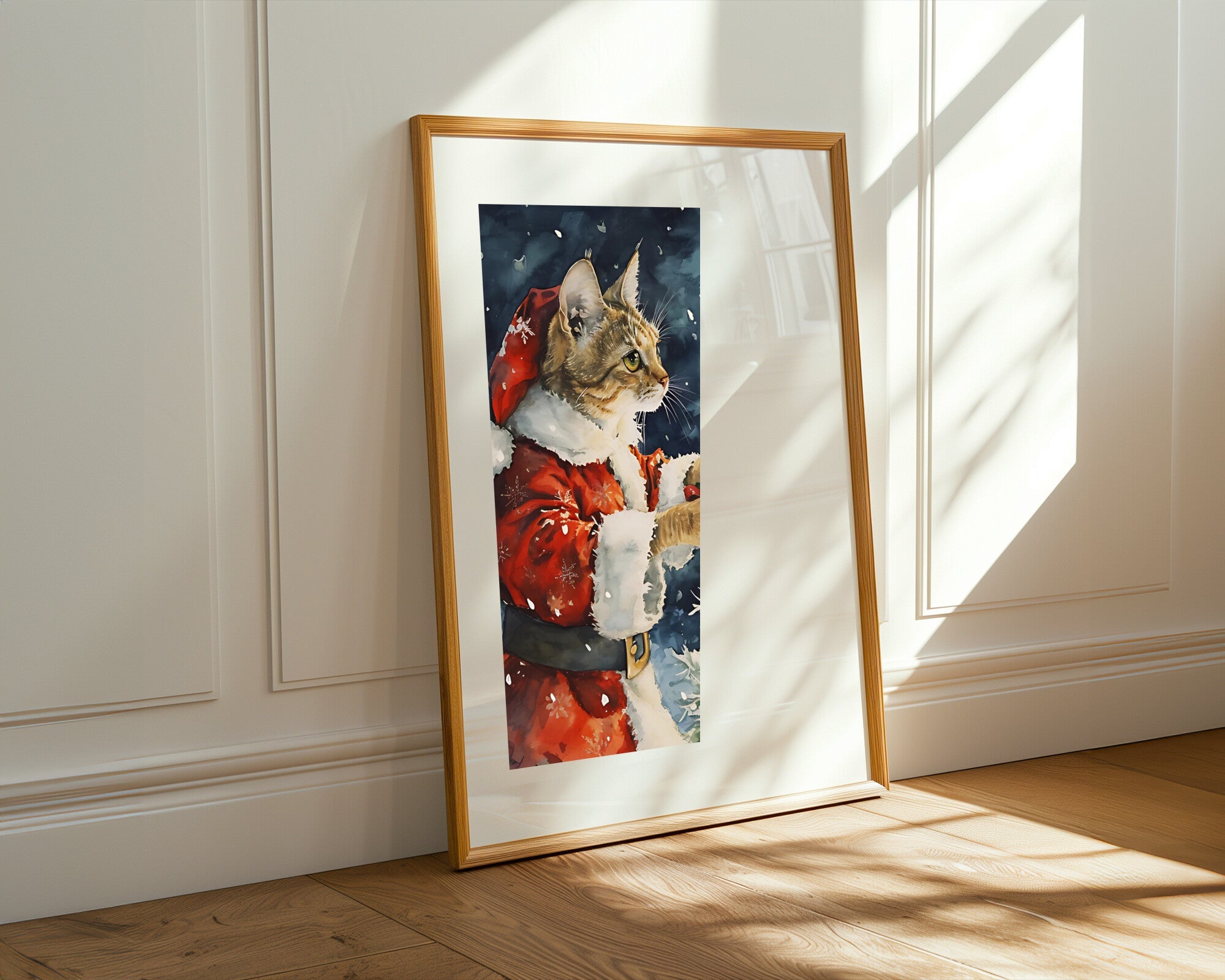 Gato Navideño | Cuadro decorativo de Monkey Canvas