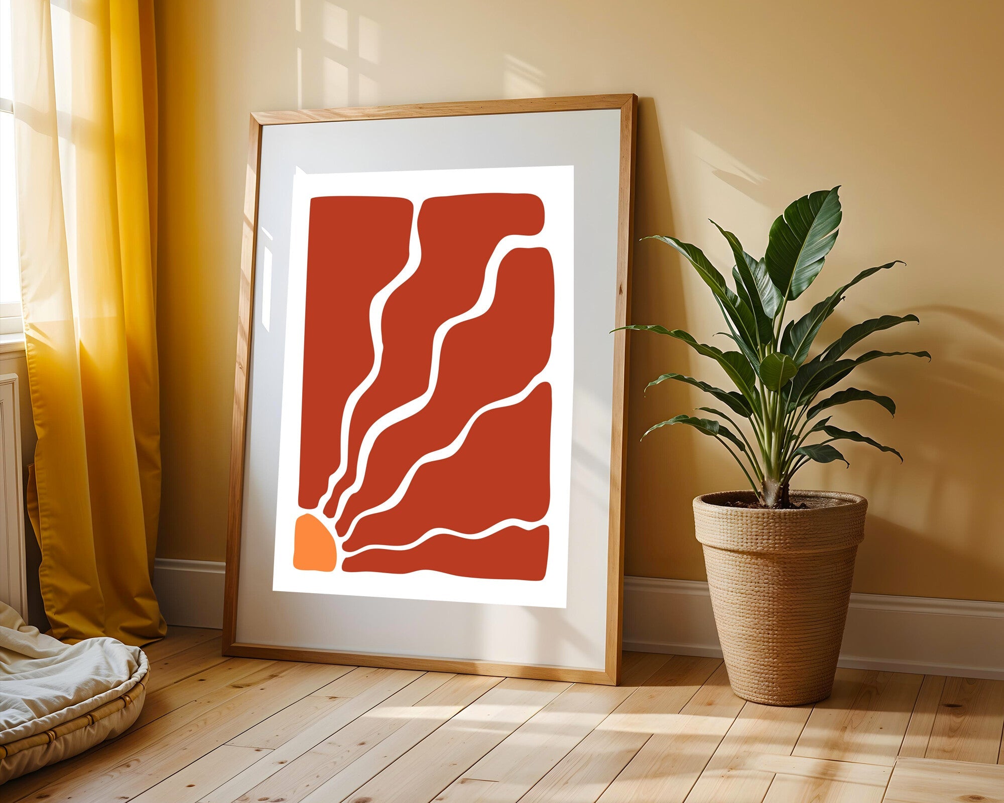 Olas de Terracota | Cuadro decorativo de Monkey Canvas