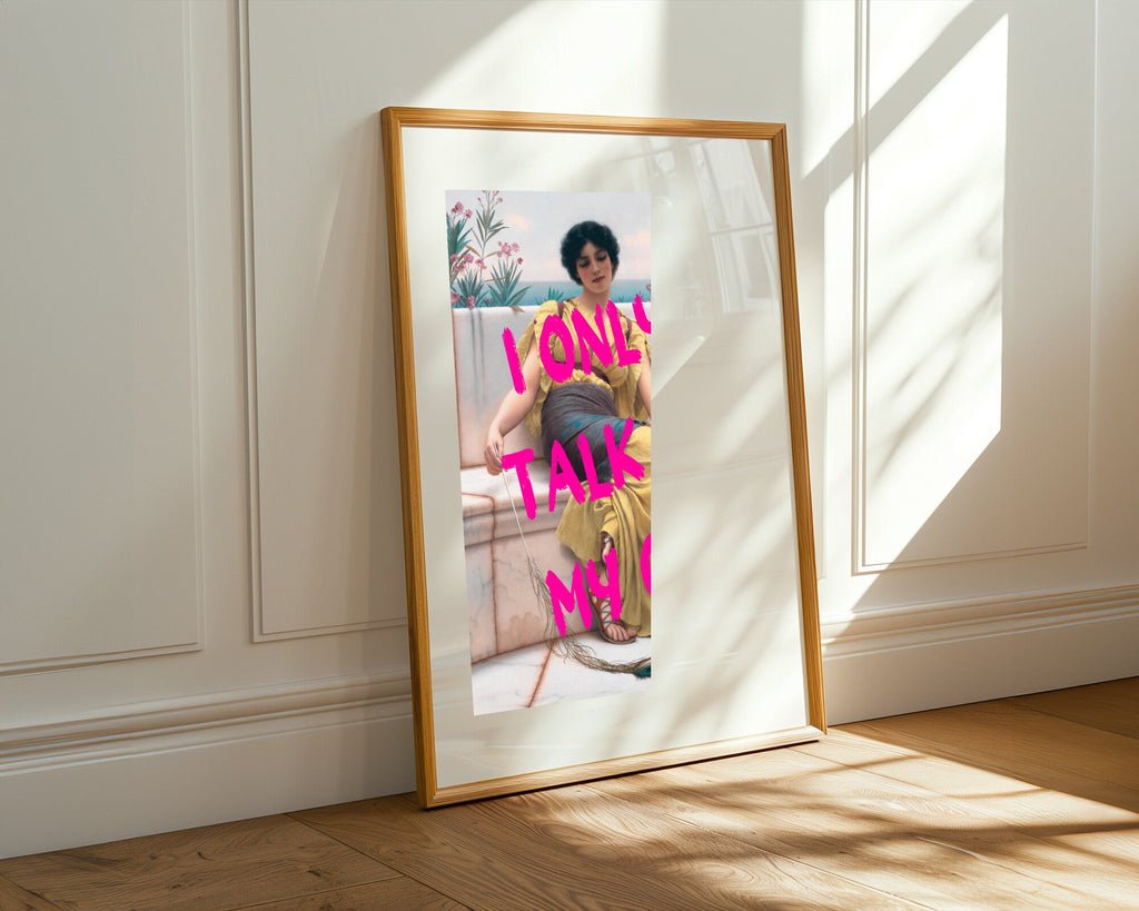Solo Hablo con mi Gato | Cuadro decorativo de Monkey Canvas