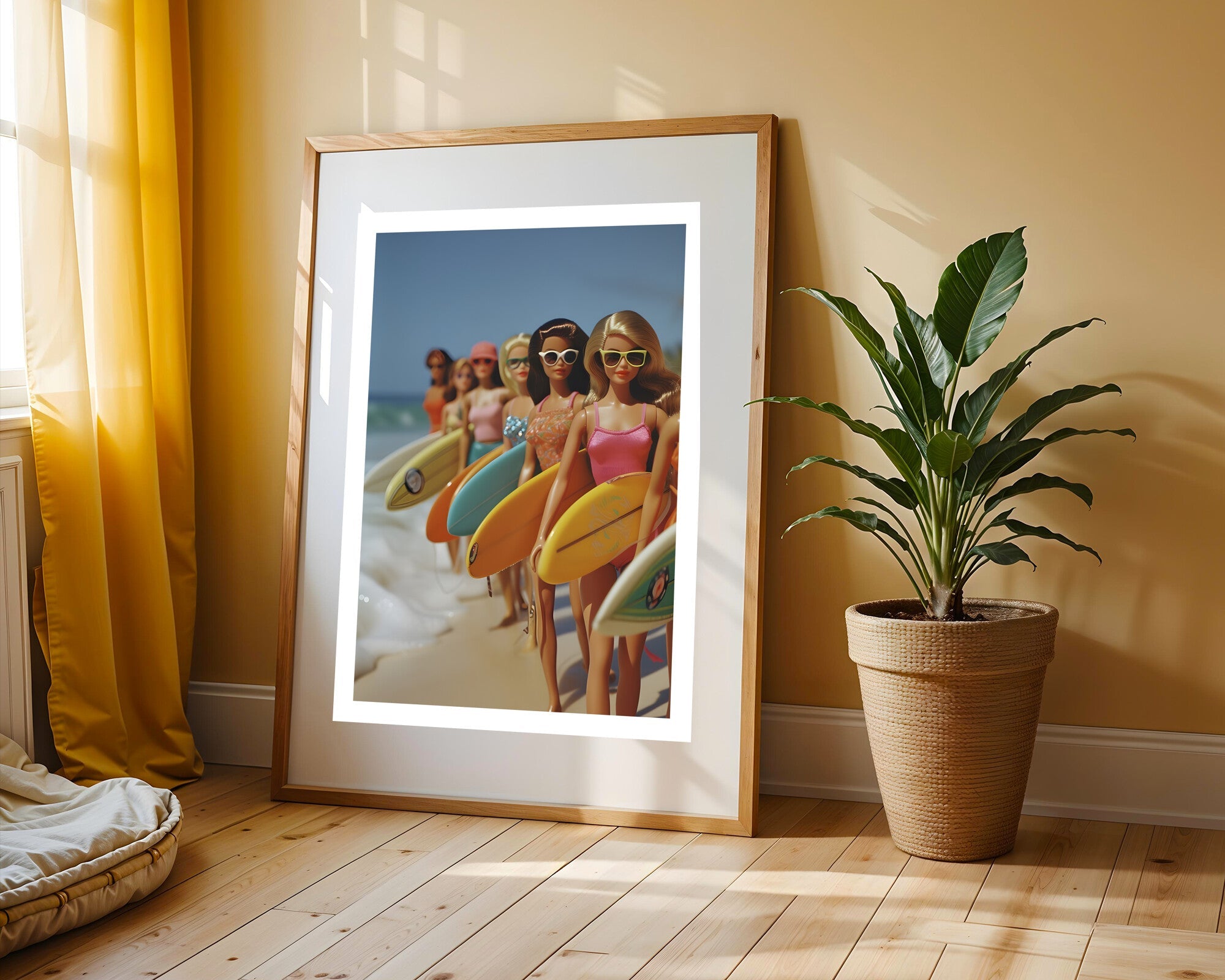 Fila de Surfistas | Cuadro decorativo de Monkey Canvas