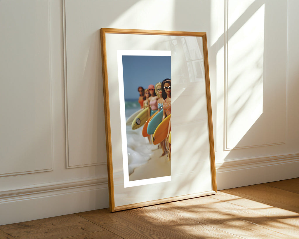Fila de Surfistas | Cuadro decorativo de Monkey Canvas