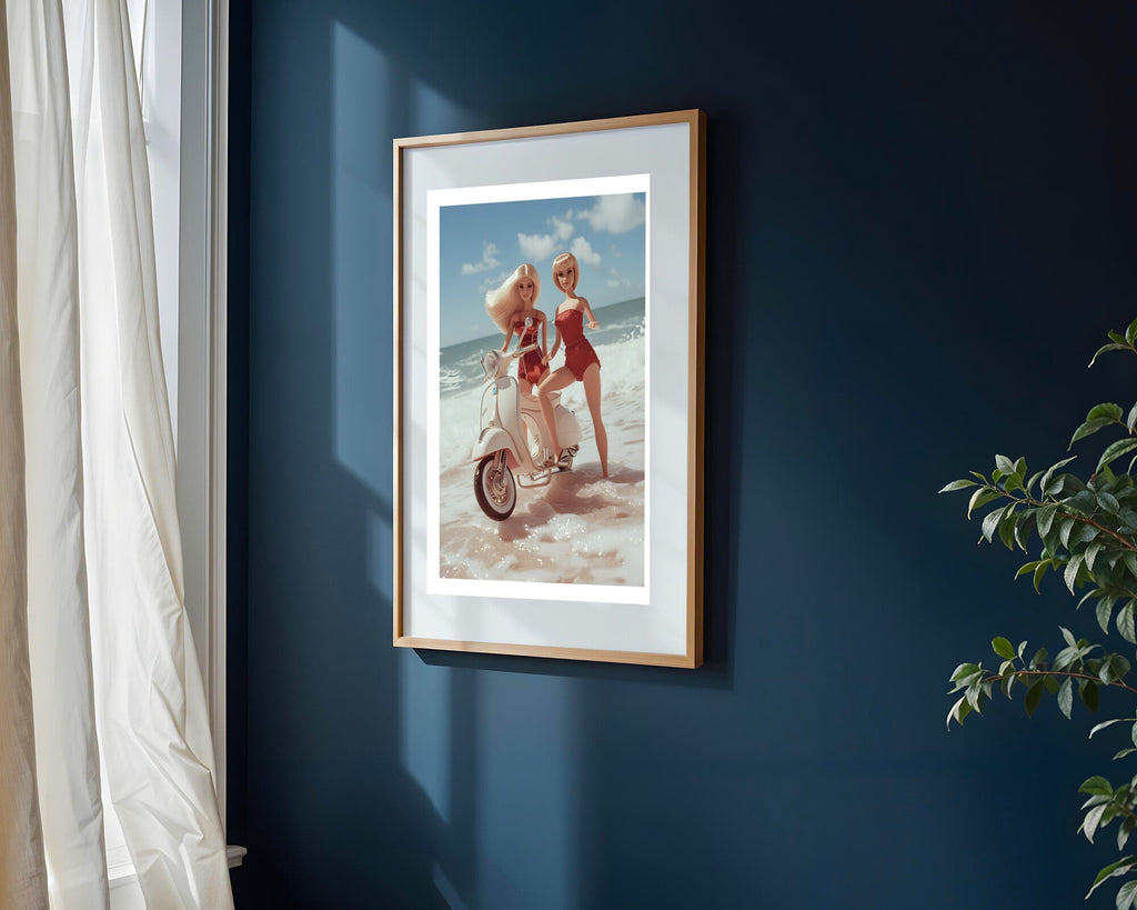 Paseo en Vespa | Cuadro decorativo de Monkey Canvas