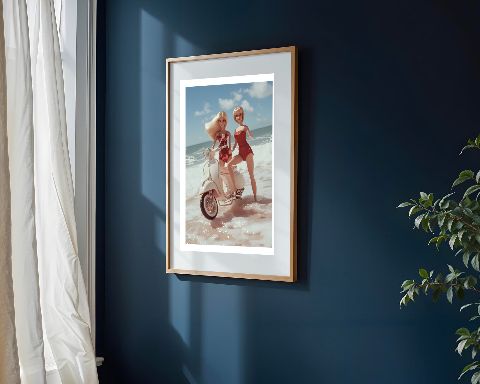 Paseo en Vespa | Cuadro decorativo de Monkey Canvas