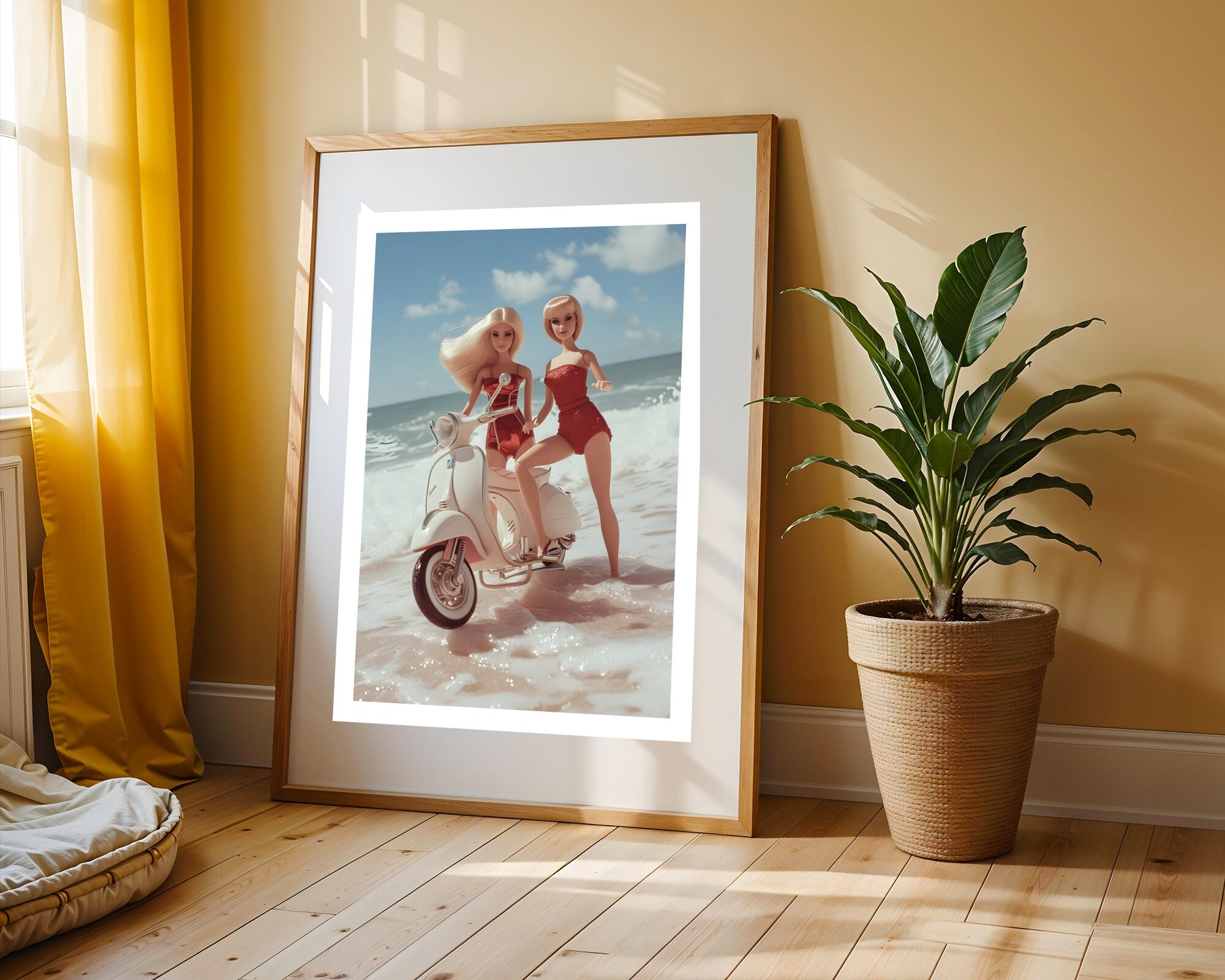 Paseo en Vespa | Cuadro decorativo de Monkey Canvas