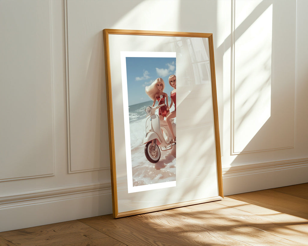 Paseo en Vespa | Cuadro decorativo de Monkey Canvas