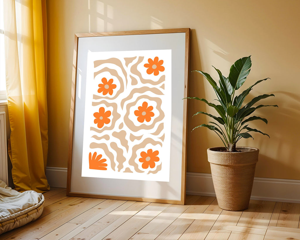 Flores Boho Beige | Cuadro decorativo de Monkey Canvas