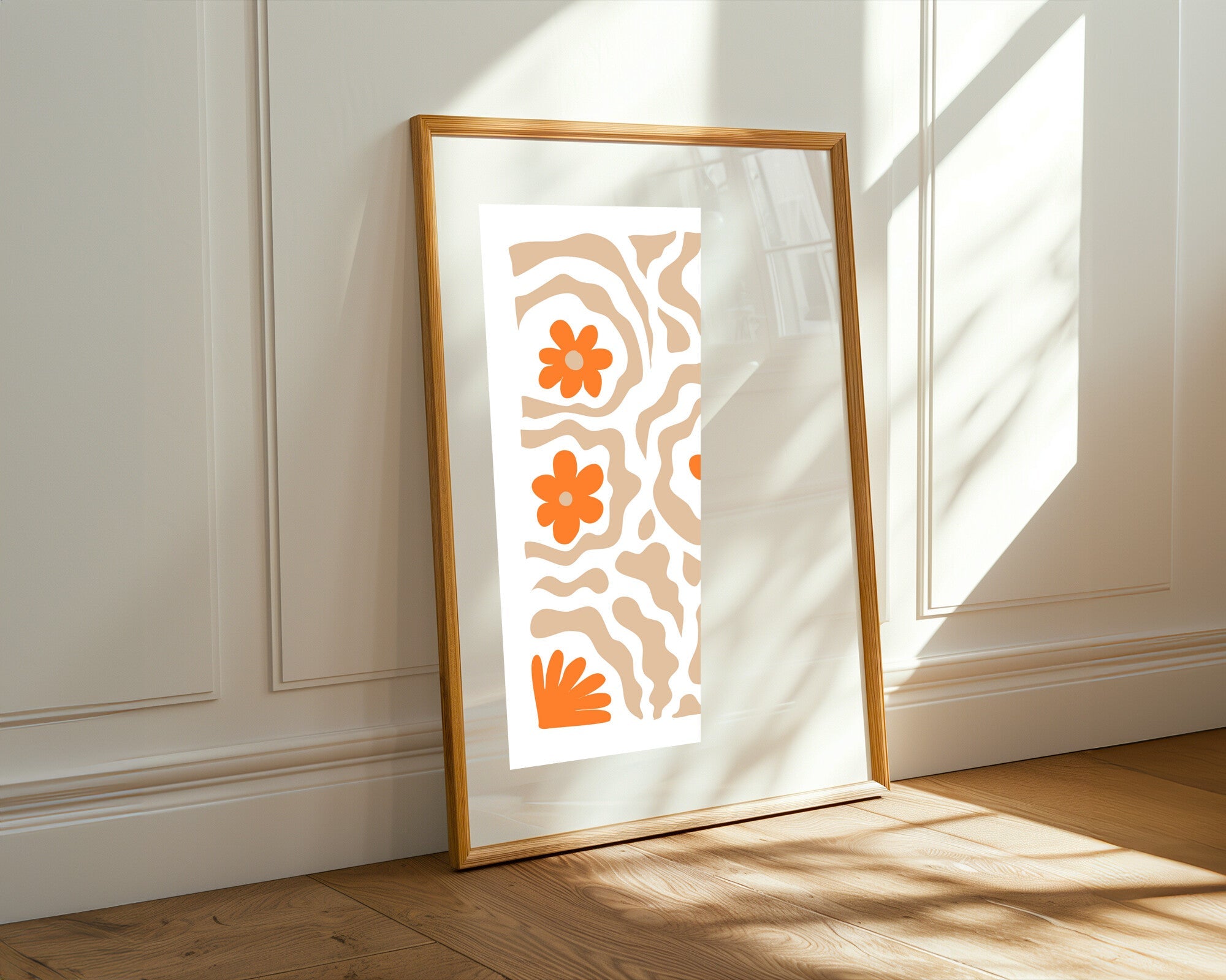 Flores Boho Beige | Cuadro decorativo de Monkey Canvas