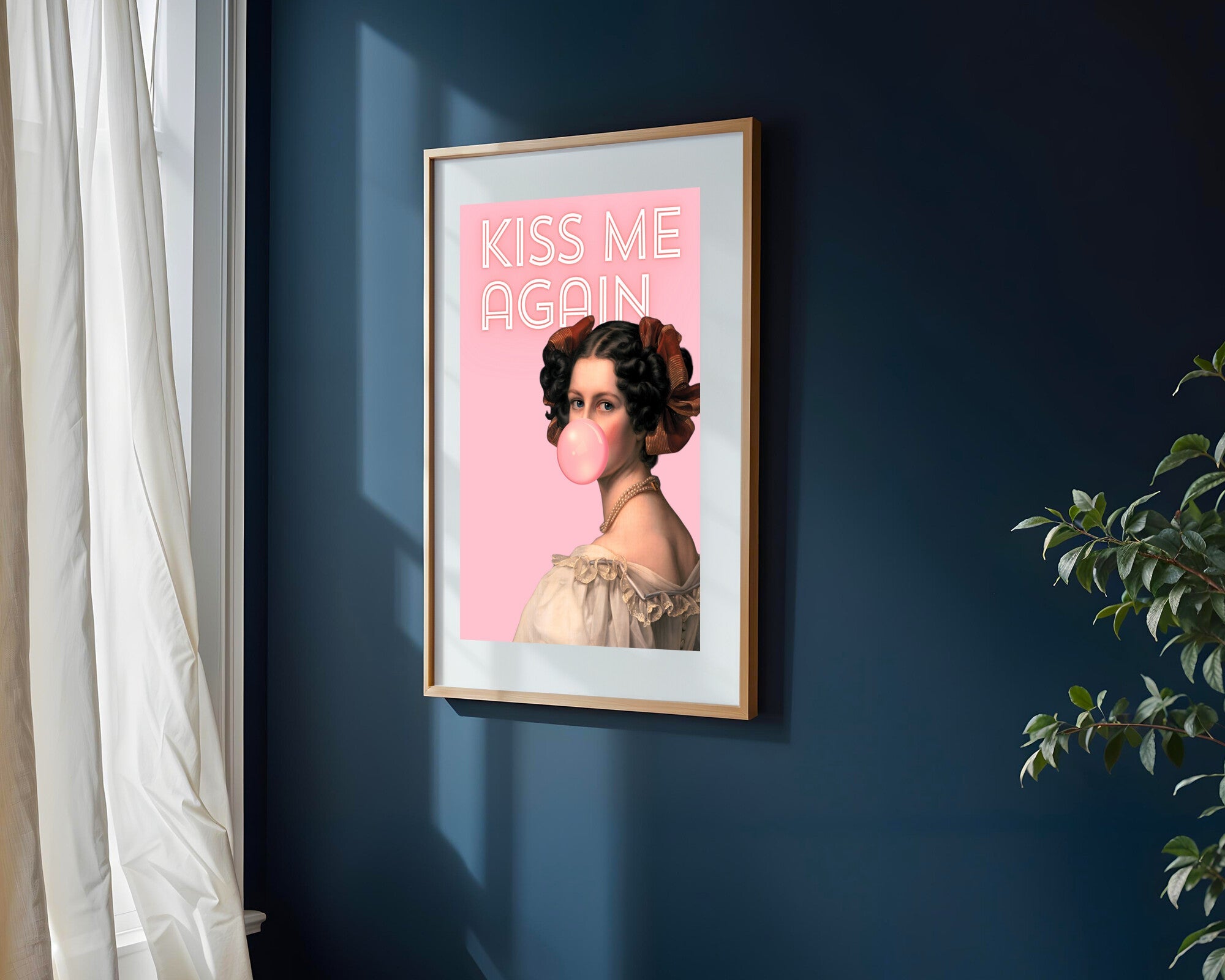 Beso de Chicle | Cuadro decorativo de Monkey Canvas