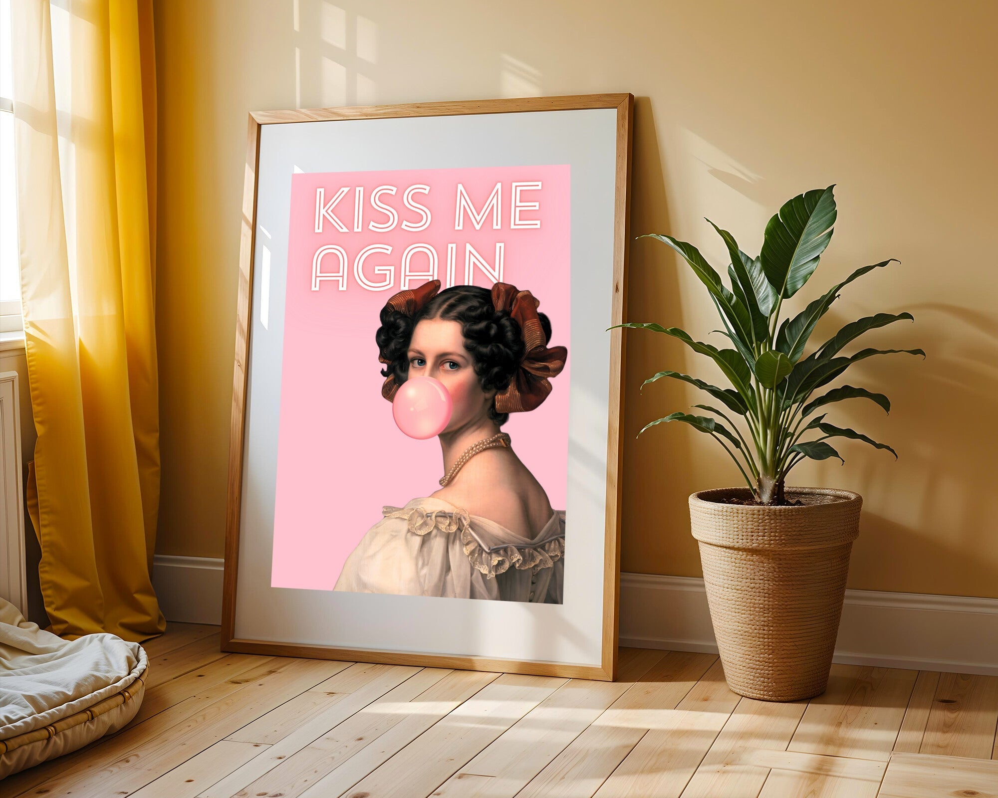 Beso de Chicle | Cuadro decorativo de Monkey Canvas