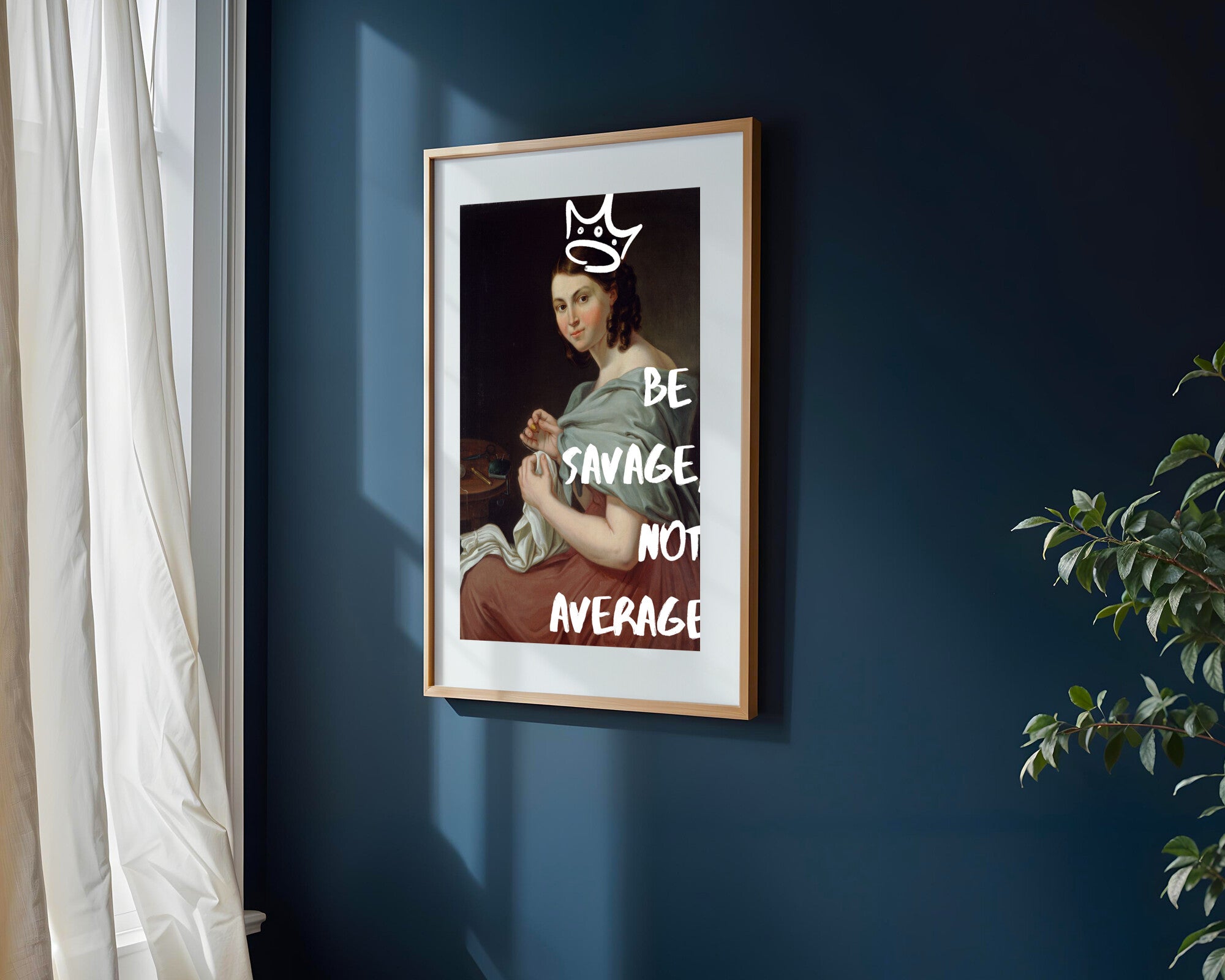Corona Bordada | Cuadro decorativo de Monkey Canvas