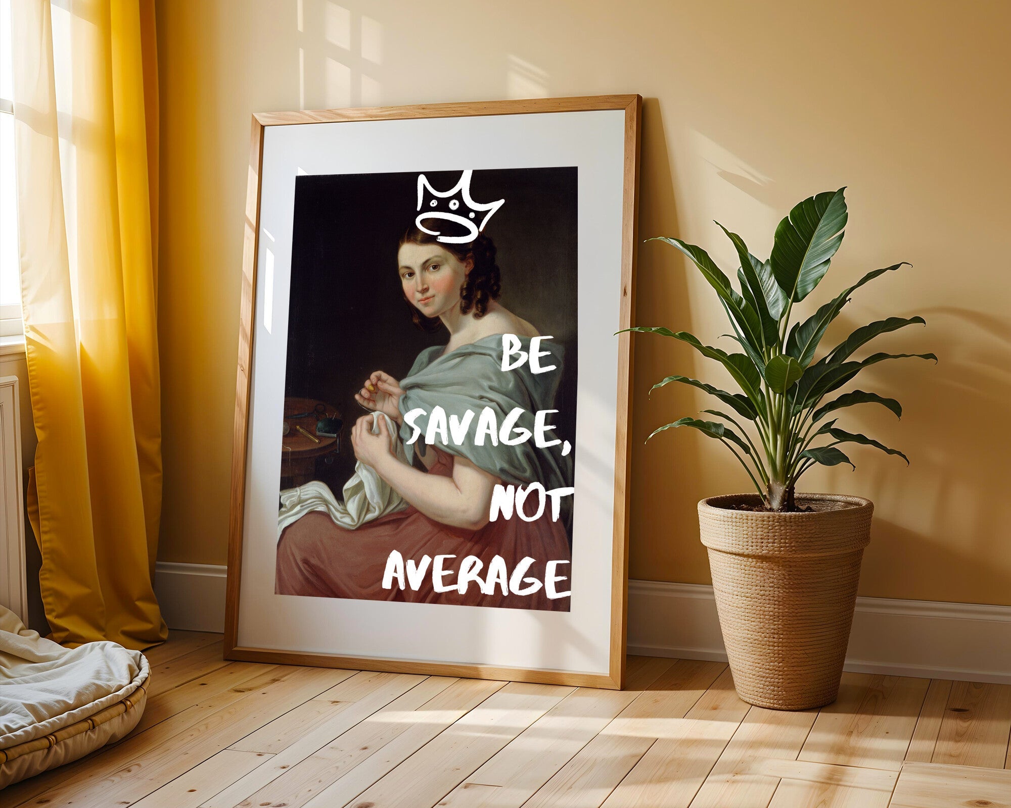 Corona Bordada | Cuadro decorativo de Monkey Canvas